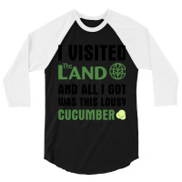 Epcot Living With The Land Cucumber Souvenir 3/4 Sleeve Shirt | Artistshot