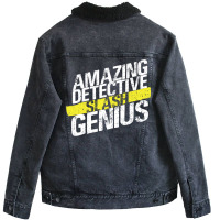 Amazing Detective Slash Genius Unisex Sherpa-lined Denim Jacket | Artistshot