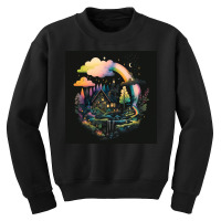 Galaxy Star Light Forest Youth Sweatshirt | Artistshot