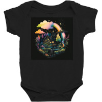 Galaxy Star Light Forest Baby Bodysuit | Artistshot