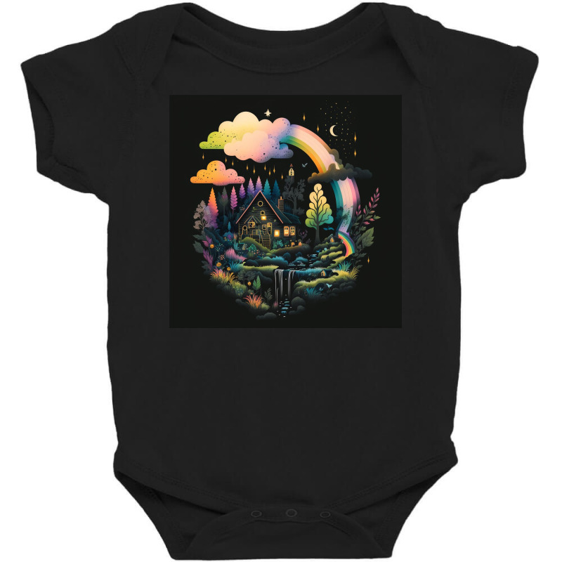 Galaxy Star Light Forest Baby Bodysuit by Creative Corner | Artistshot