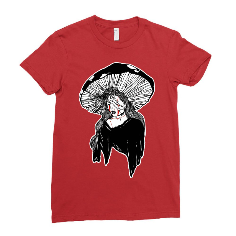 Amanita Muscaria Hipster Ladies Fitted T-Shirt by muggetzenovc | Artistshot