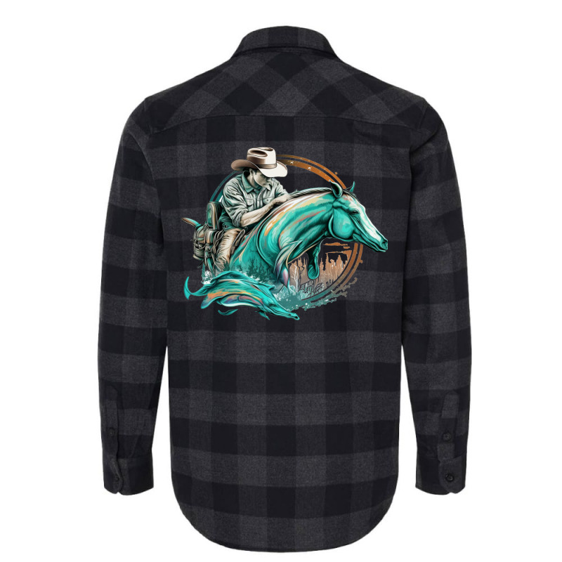 Dolphins Cowboy Flannel Shirt by ZoritaStrong290 | Artistshot