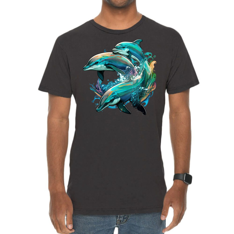 Dolphins Crush Vintage T-Shirt by ZoritaStrong290 | Artistshot