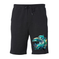 Dolphins Crush Fleece Short | Artistshot