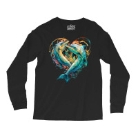 Dolphins Crush Love Long Sleeve Shirts | Artistshot