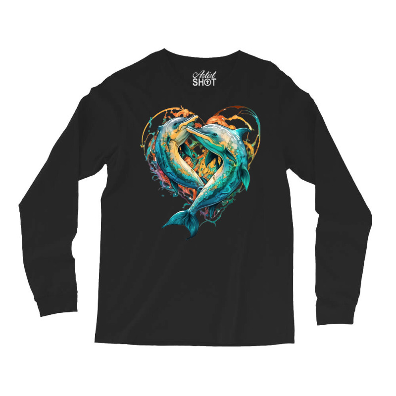 Dolphins Crush Love Long Sleeve Shirts by ZoritaStrong290 | Artistshot