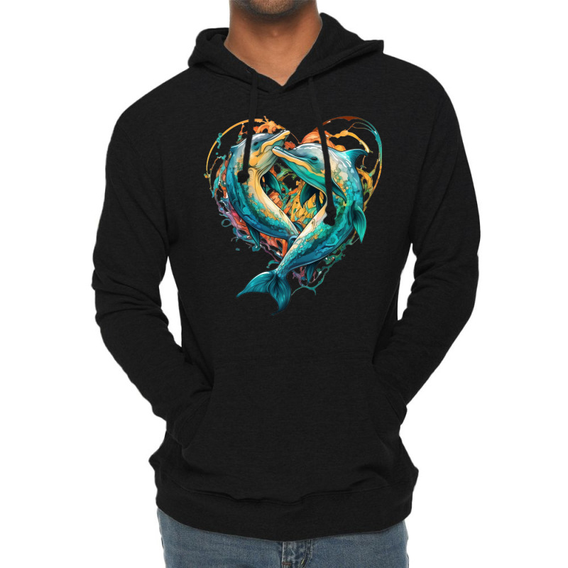 Dolphins Crush Love Lightweight Hoodie by ZoritaStrong290 | Artistshot