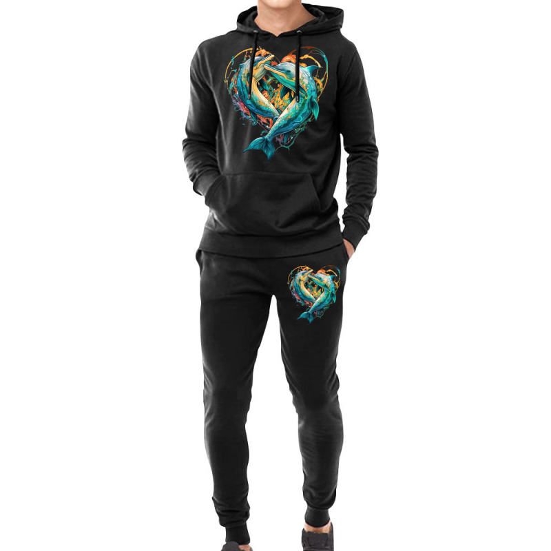 Dolphins Crush Love Hoodie & Jogger set by ZoritaStrong290 | Artistshot