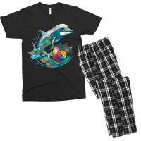 Dolphins Dj Men's T-shirt Pajama Set | Artistshot