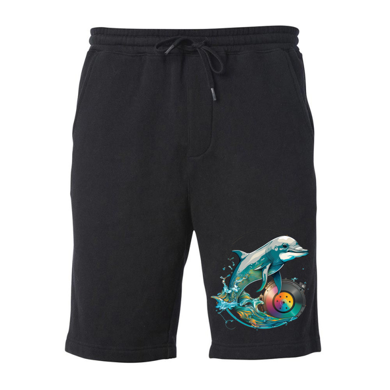 Dolphins Dj Fleece Short by ZoritaStrong290 | Artistshot