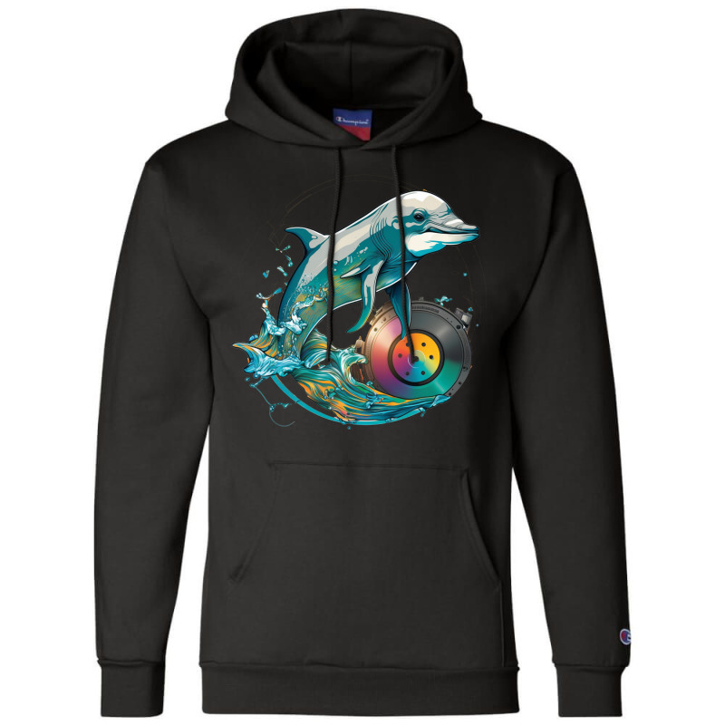 Dolphins Dj Champion Hoodie by ZoritaStrong290 | Artistshot