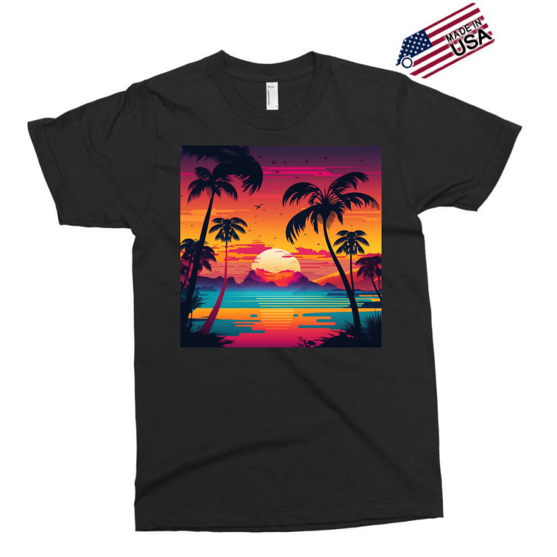 Aesthetic Sunset With Birds Exclusive T-shirt by Haven Treasures | Artistshot