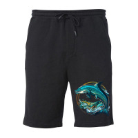 Dolphins Master Angry Fleece Short | Artistshot