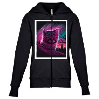 Cat Animals Youth Zipper Hoodie | Artistshot