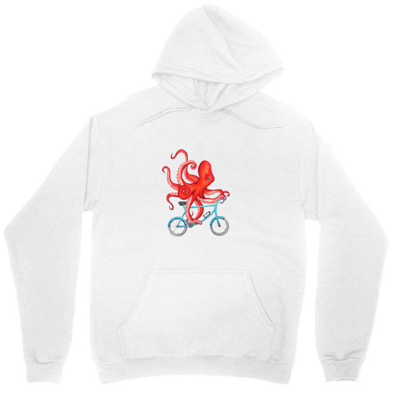 Cycling Octopus Unisex Hoodie by steverlopez | Artistshot