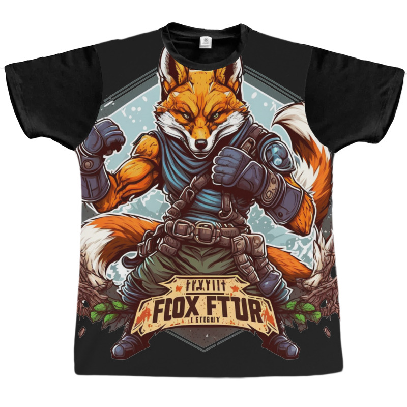 Fox Fight Master Graphic T-shirt by ZoritaStrong290 | Artistshot