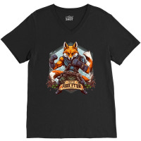 Fox Fight Master V-neck Tee | Artistshot