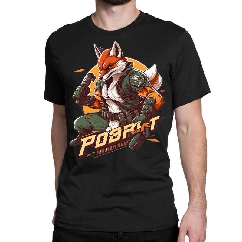 Fox Fighter Classic T-shirt by ZoritaStrong290 | Artistshot