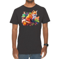 Fox Fruit Vintage T-shirt | Artistshot