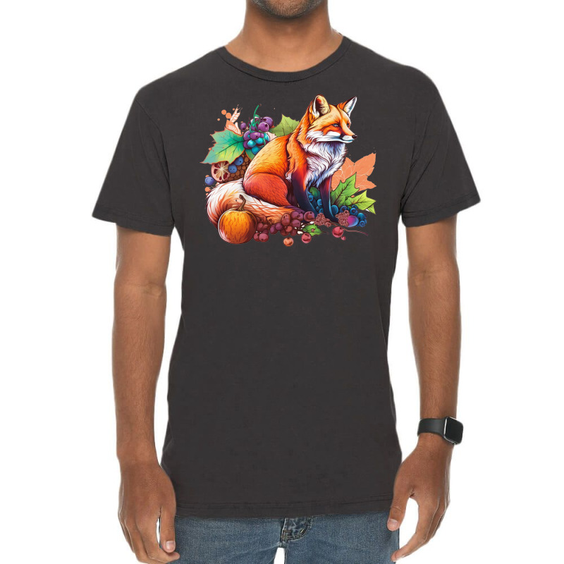 Fox Fruit Vintage T-Shirt by ZoritaStrong290 | Artistshot