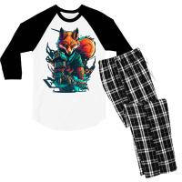 Fox Master Angry Men's 3/4 Sleeve Pajama Set | Artistshot