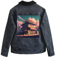 Green House Design Unisex Sherpa-lined Denim Jacket | Artistshot