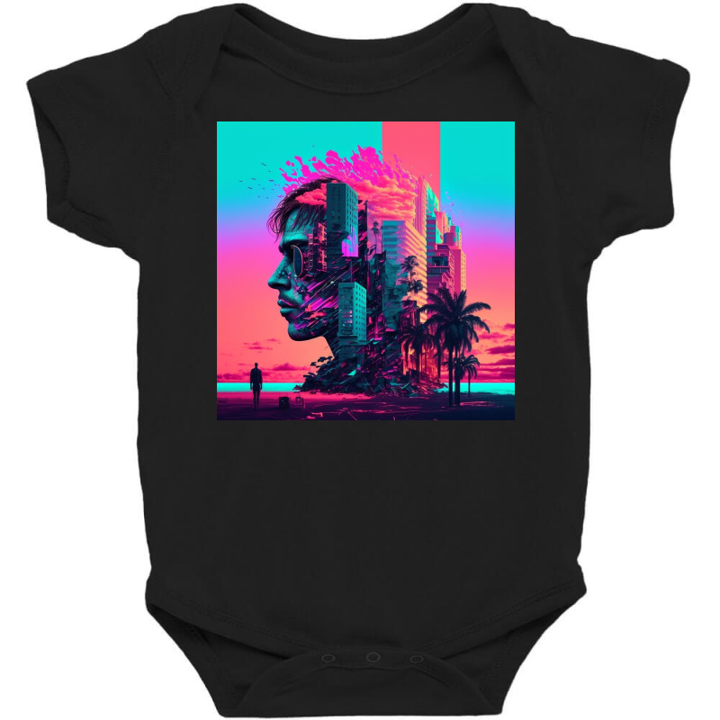 Buildings In The Background Baby Bodysuit by Creative Corner | Artistshot