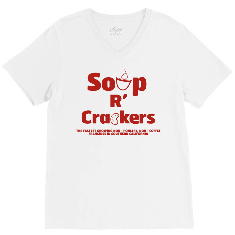 Soup R' Crackers V-Neck Tee by Stephen J Deltoro | Artistshot