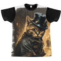 Kitty Police In Zcyo City Graphic T-shirt | Artistshot