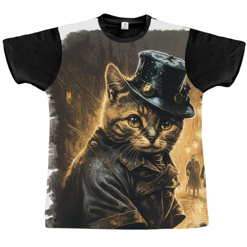 Kitty Police In Zcyo City Graphic T-shirt | Artistshot