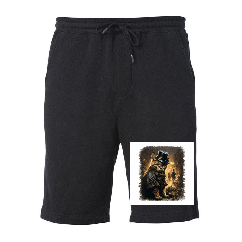 Kitty Police In Zcyo City Fleece Short | Artistshot