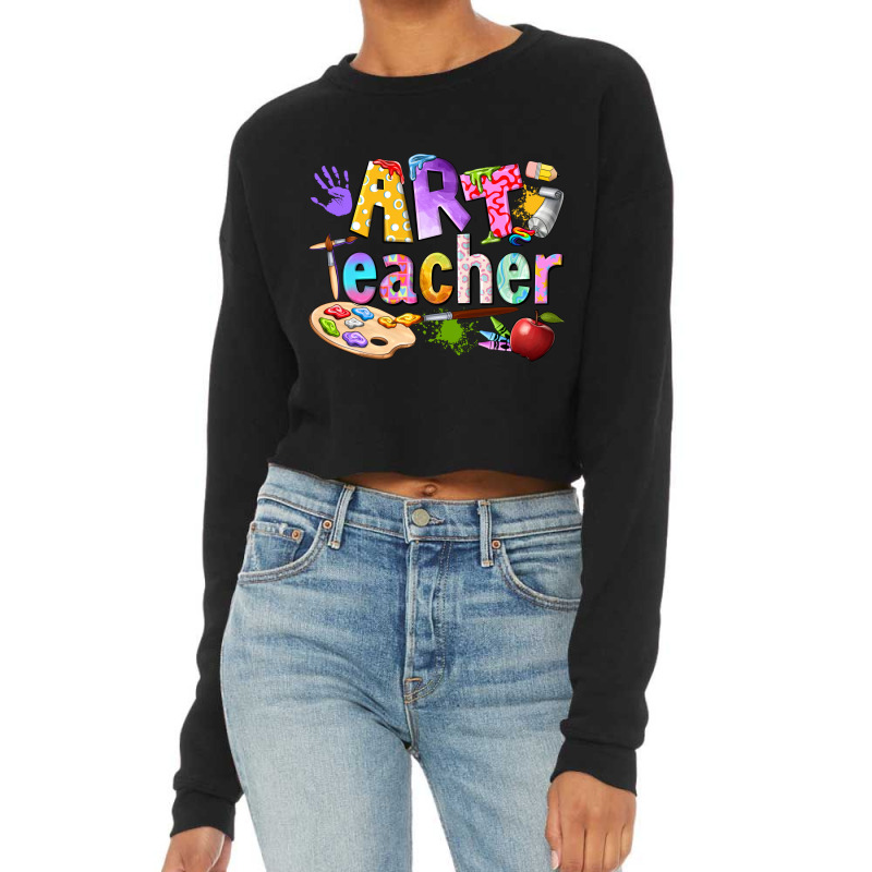 Art Teacher Cropped Sweater by enoddigitalart@gmail.com | Artistshot