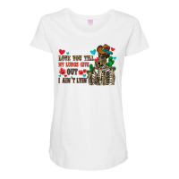 Love You Till My Lungs Give Out I Ain't Lyin' Maternity Scoop Neck T-shirt | Artistshot