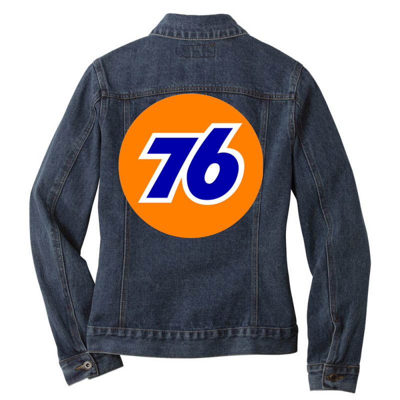 Union 76 Oil Petrol Gas Stations Retro Ladies Denim Jacket by Nicholas_Medina | Artistshot