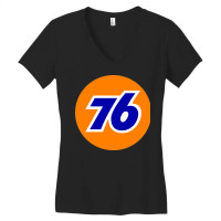 Union 76 Oil Petrol Gas Stations Retro Women's V-neck T-shirt | Artistshot