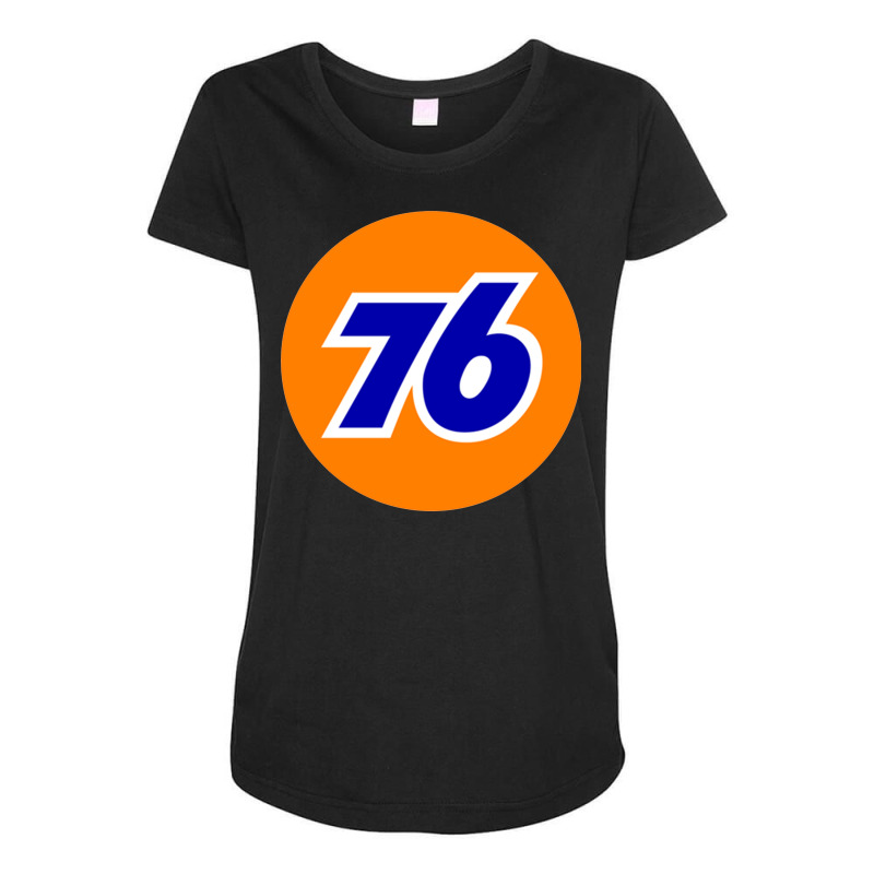 Union 76 Oil Petrol Gas Stations Retro Maternity Scoop Neck T-shirt by Nicholas_Medina | Artistshot