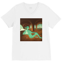 Secret Thermal Baths V-neck Tee | Artistshot