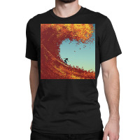 Surfing In Autumn Classic T-shirt | Artistshot