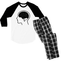 Brain Men's 3/4 Sleeve Pajama Set | Artistshot