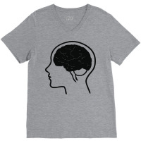 Brain V-neck Tee | Artistshot