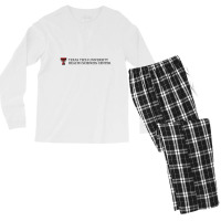 Texas Tech University Health Sciences Center Wordmark Men's Long Sleeve Pajama Set | Artistshot