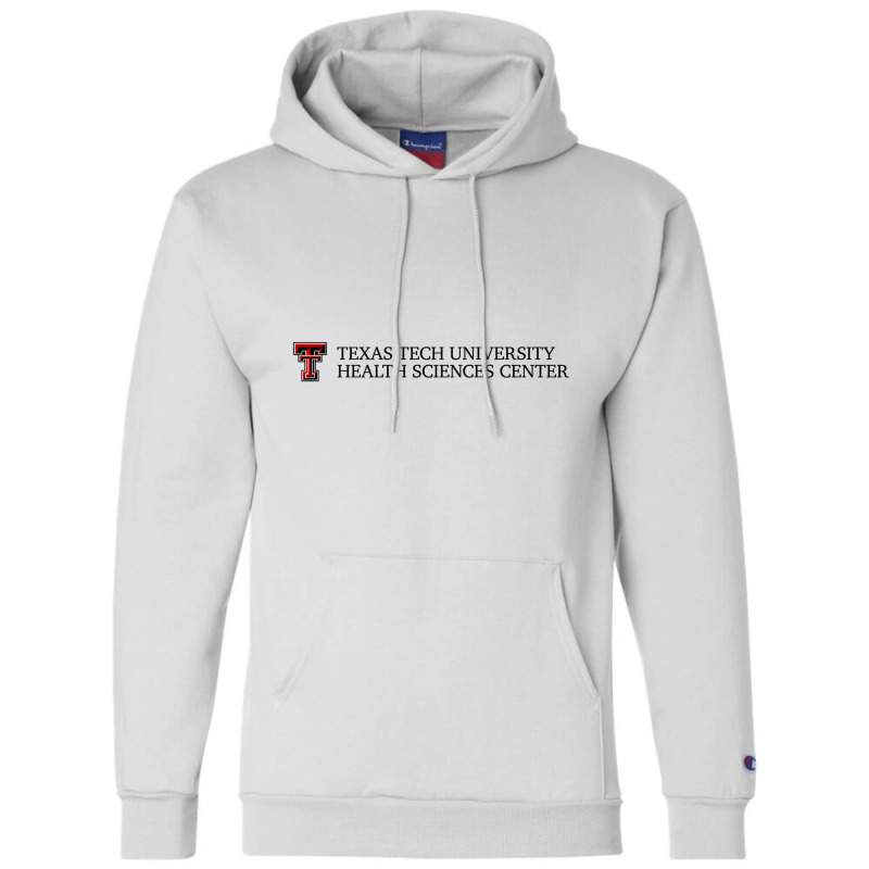 Texas Tech University Health Sciences Center Wordmark Champion Hoodie | Artistshot