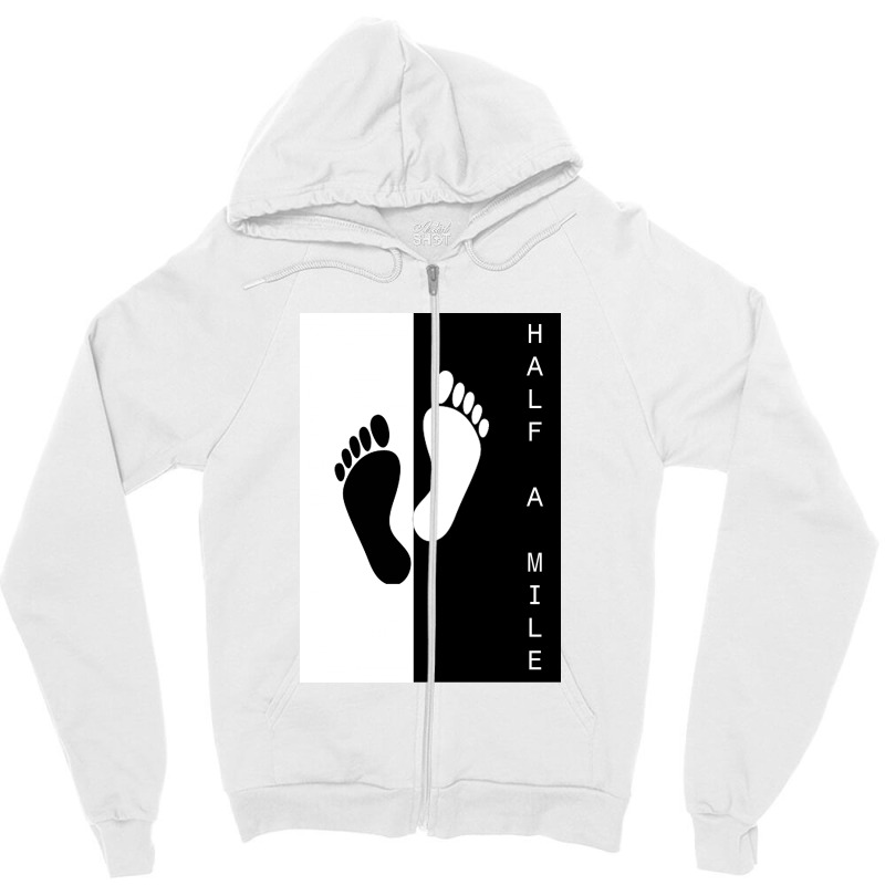 Half A Mile Zipper Hoodie by ARUN_ARK | Artistshot