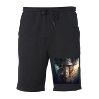 Top Skyscaper Cities Fleece Short | Artistshot