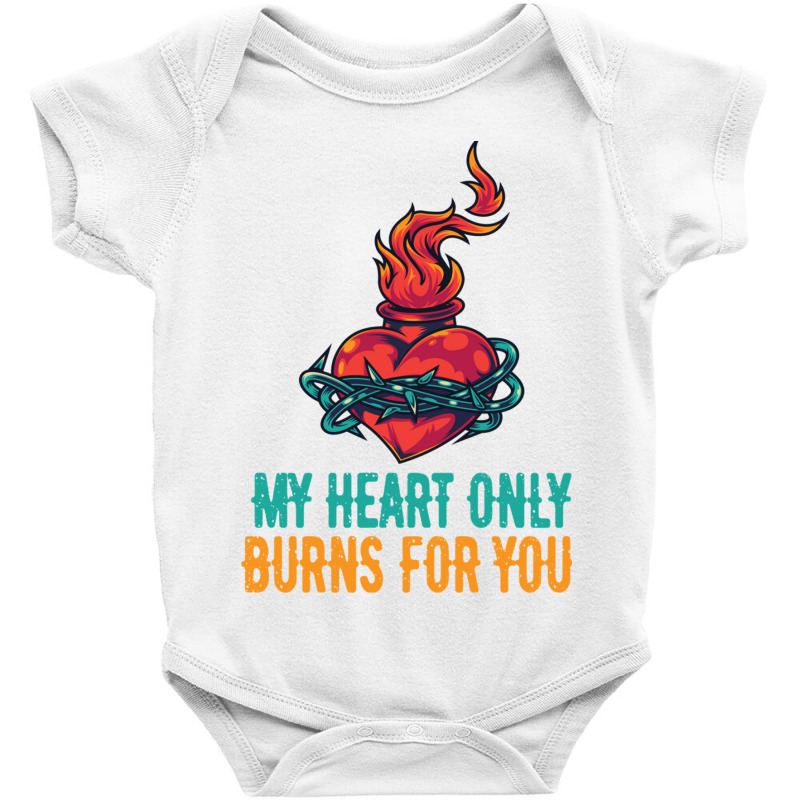 Caged Heart Baby Bodysuit by PEGGYBROWNEE | Artistshot