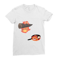 Calcifer Ladies Fitted T-shirt | Artistshot