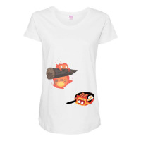 Calcifer Maternity Scoop Neck T-shirt | Artistshot