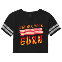 Calcifer Bacon Burn Quote Scorecard Crop Tee | Artistshot