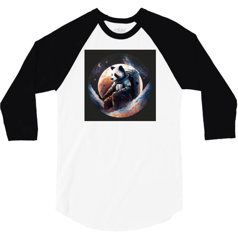 Panda Lonely 3/4 Sleeve Shirt | Artistshot